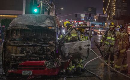Continúan actos de terrorismo en BC; suman más de 40 unidades quemadas