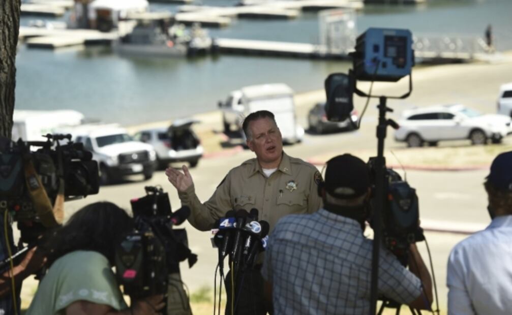 Así buscan autoridades a Naya Rivera en el lago Piru 