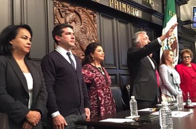 Encinas, presidente de la Mesa Directiva de la Constituyente