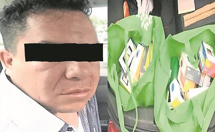 Detienen a sujeto con celulares robados