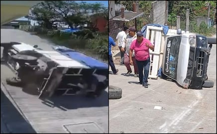 Vuelca camioneta con estudiantes en la Huasteca de Hidalgo; no presentan lesiones de gravedad