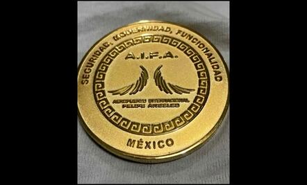 ¡Se pasan! Venden moneda conmemorativa del AIFA que se regaló en inauguración 