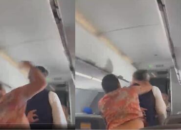 VIDEO. Pasajero pierde los estribos y da puñetazo en la nuca a sobrecargo en pleno vuelo