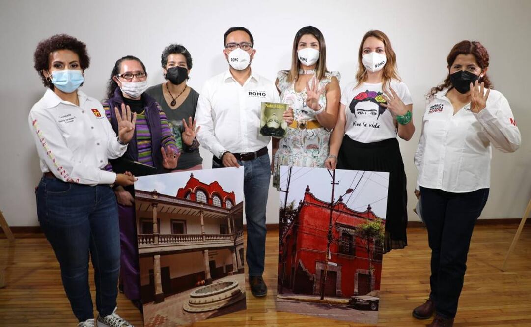 Romo de Vivar Guerra reiteró que este centro cultural feminista, será un espacio de expresión para la mayoría de las bellas artes, como cine, música, danza, poesía y teatro.  Foto: Especial 