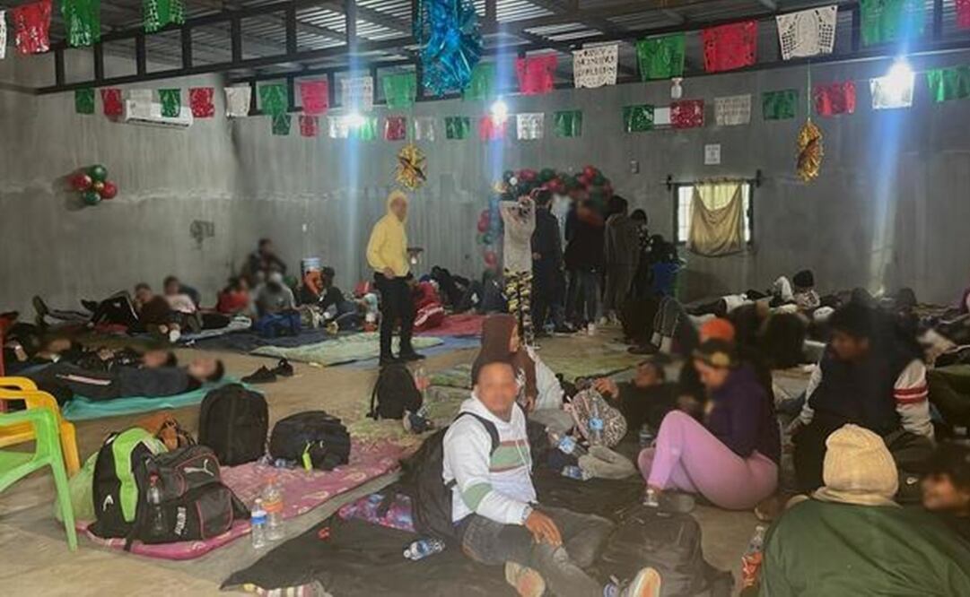 155 personas migrantes extranjeras permanecían en una casa de seguridad en bahía de Paredón. Foto: INM