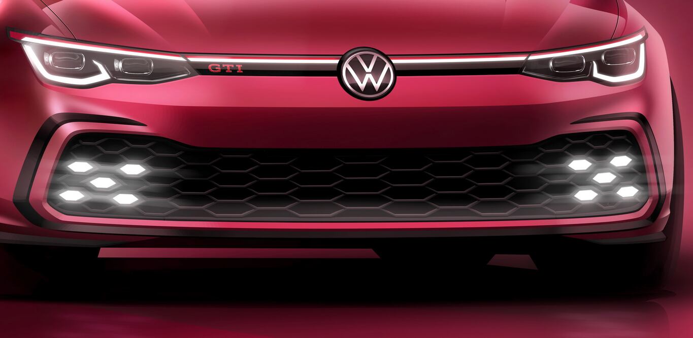 Este es el primer adelanto oficial del Volkswagen Golf GTI 2021