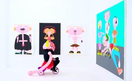 Artista revela la decadencia humana con lienzos de órganos sexuales