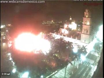 Difunden video de incendio en Palacio Municipal de Veracruz