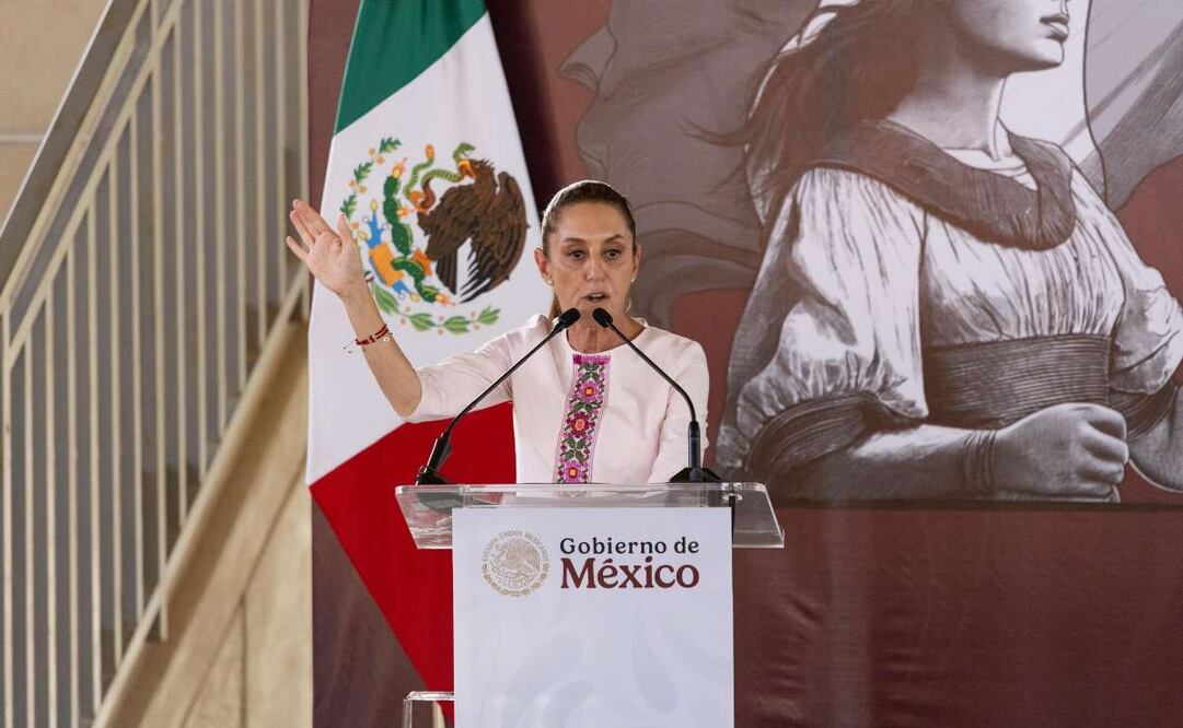 Claudia Sheinbaum Pardo encabezó el Banderazo del Programa “Sol del Norte” de Paneles Solares, en Mexicali, Baja California. Foto: Hugo Salvador/EL UNIVERSAL