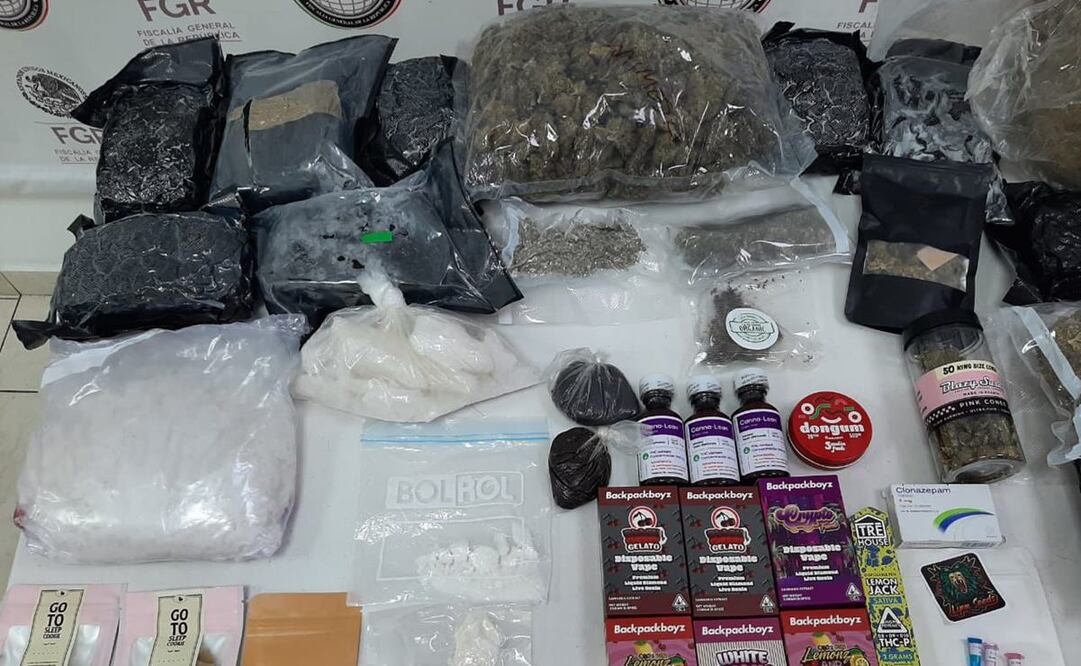 La Fiscalía General de la República (FGR) investiga una empresa de paquetería en Santa Catarina, Nuevo León, donde se encontró y decomisó marihuana. Foto: especial