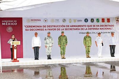 Destruyen armas que Ejército decomisó en operativos