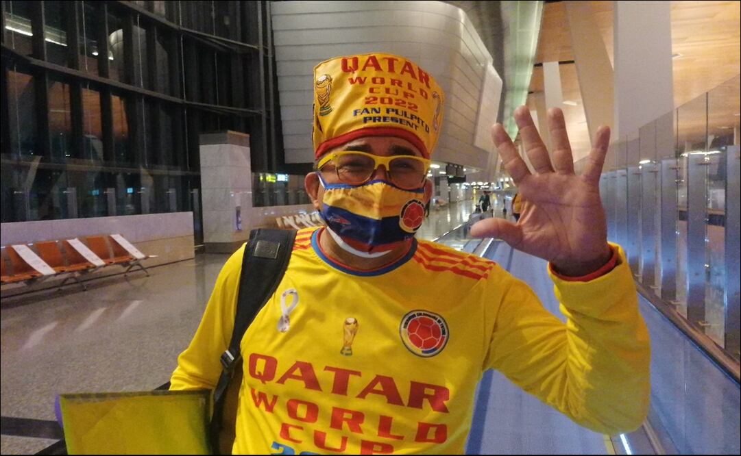 EL AFICIONADO COLOMBIANO SE ENCUENTRA EN QATAR - FOTO: ABRAHAM GUERRERO / EL UNIVERSAL