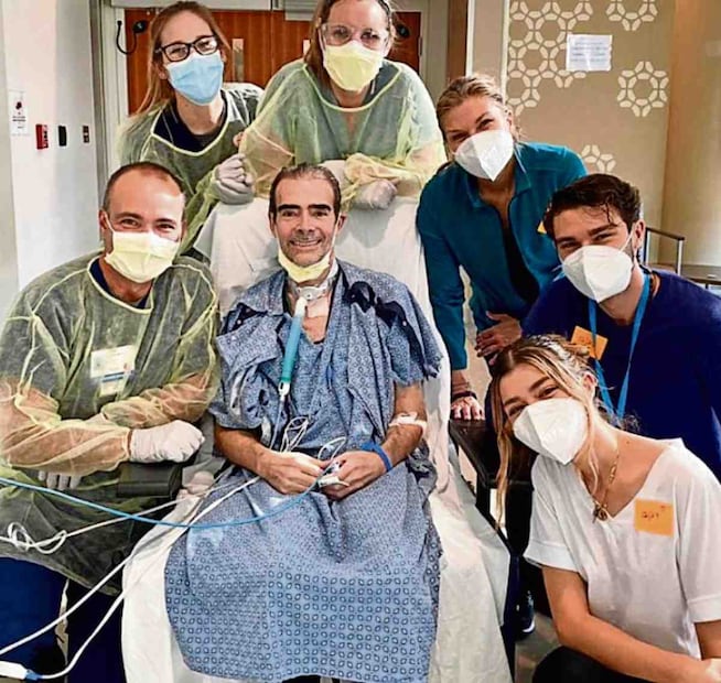 En 2020 estuvo en coma cuatro meses; pasó cerca de ocho meses hospitalizado y en rehabilitación. Fotos: Graciela y Toño Mauri, y Archivo / EL UNIVERSAL