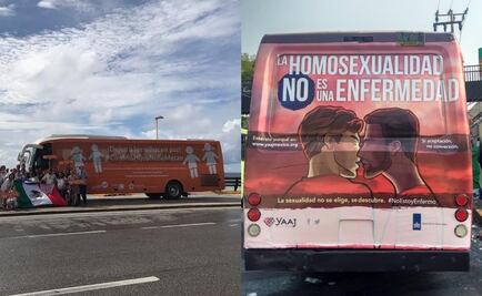 Promueven mensajes incluyentes en camiones; defienden andar de autobús "contra diversidad"