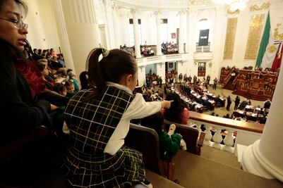 Niños de Santa Martha recorren la ALDF