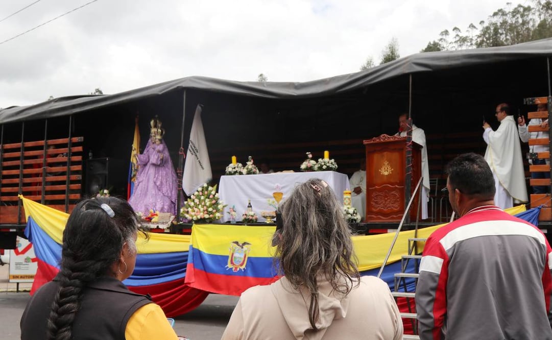 Misa por aranceles entre Colombia y Ecuador. (25/03/26) Foto: EFE