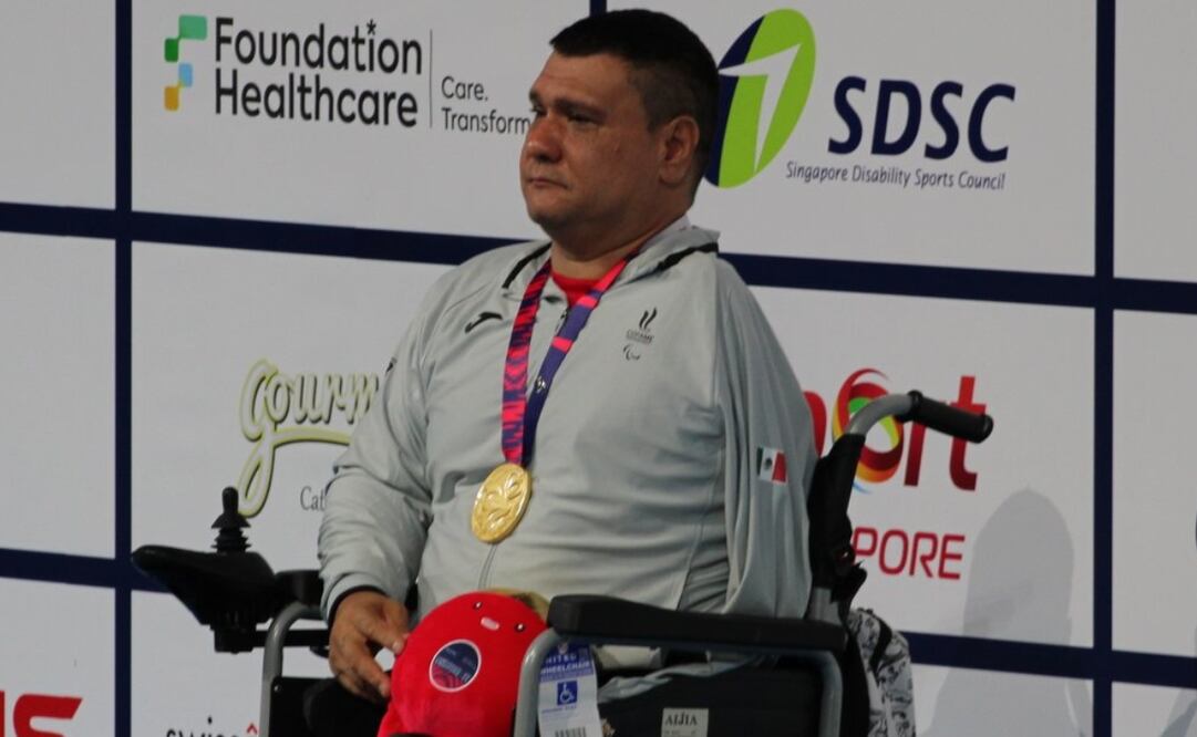 Arnulfo Castorena conquista medalla de oro en Mundial de Natación de Singapur 2025 / Foto: Conade