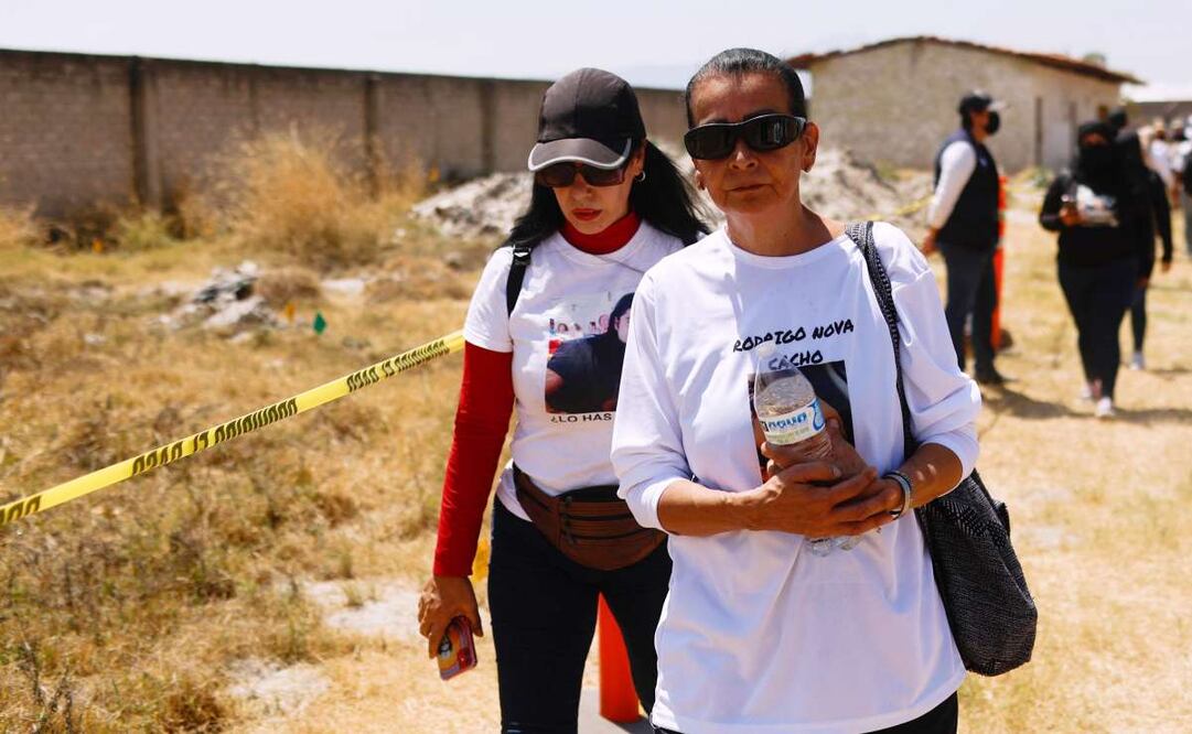 Visita de madres buscadoras en el rancho Izaguirre en Teuchitlán, Jalisco. Foto: Diego Simón/EL UNIVERSAL