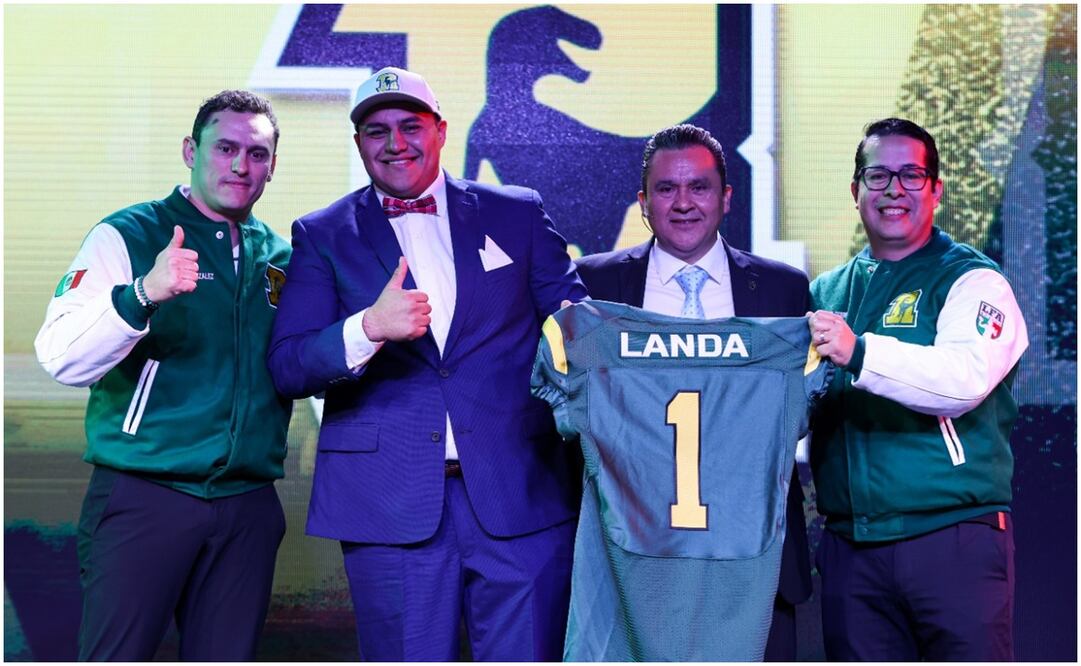 Aminael Landa se convirtió en la primera selección global del Draft. FOTO: LFA