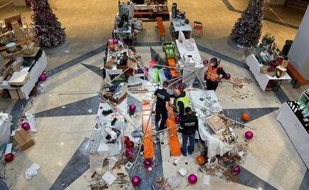 Caída de decoraciones navideñas en centro comercial de Suiza deja 6 heridos 