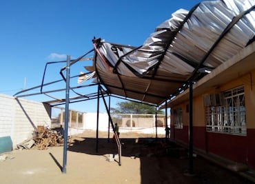 Fuerte vientos causan daños en el Istmo de Tehuantepec