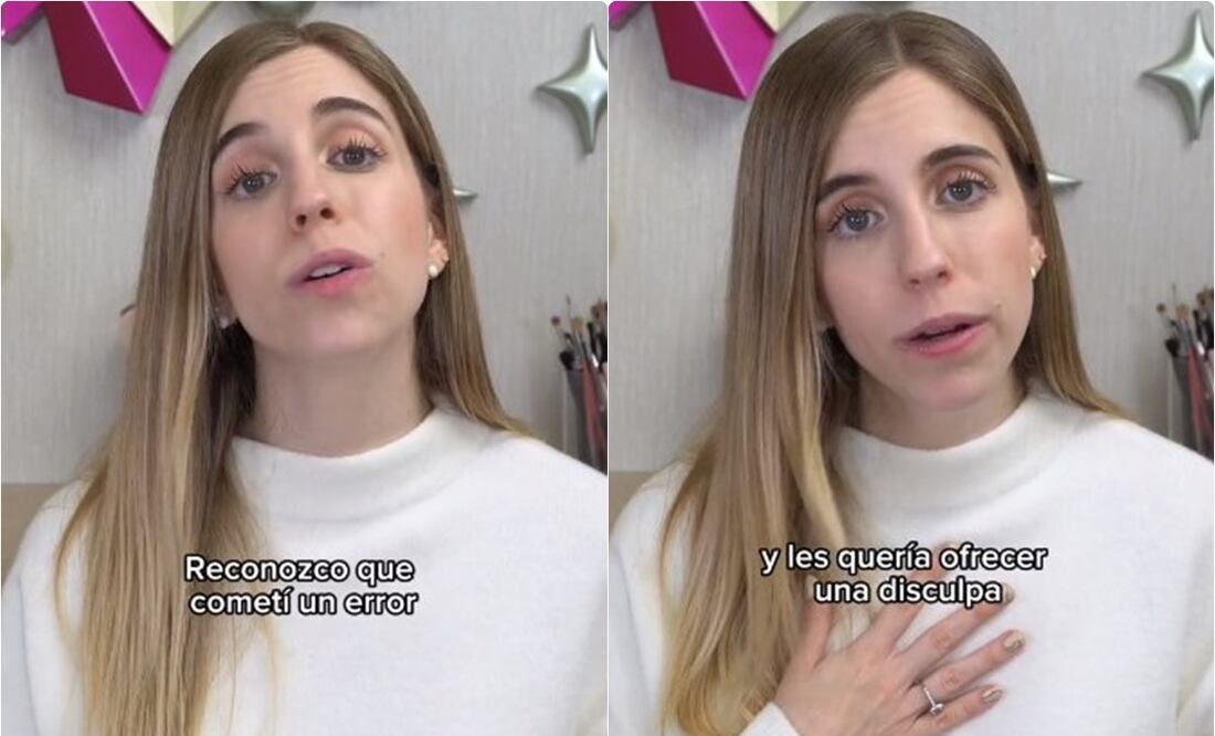 Florencia Guillot reaparece para pedir disculpa. / Foto: Captura video de TikTok.