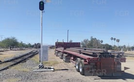 FGR localiza 71 rieles de Ferromex en tractocamión abandonado en Sonora; carga está valuada en más 829 mil pesos
