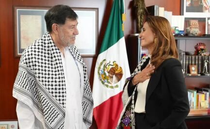 Embajadora de Palestina en México revisa con Fernández Noroña vías de cooperación; lo reconoce como "faro de luz" para México