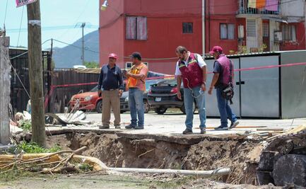 Reportan nuevo socavón en Ecatepec; en los últimos 6 meses se han formado 36