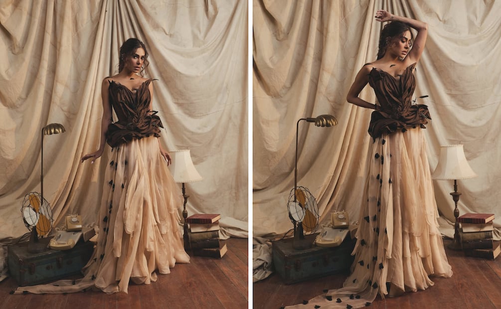 El vestido de Galilea Montijo para la gala de eliminación. Foto: Instagram @galileamontijo
