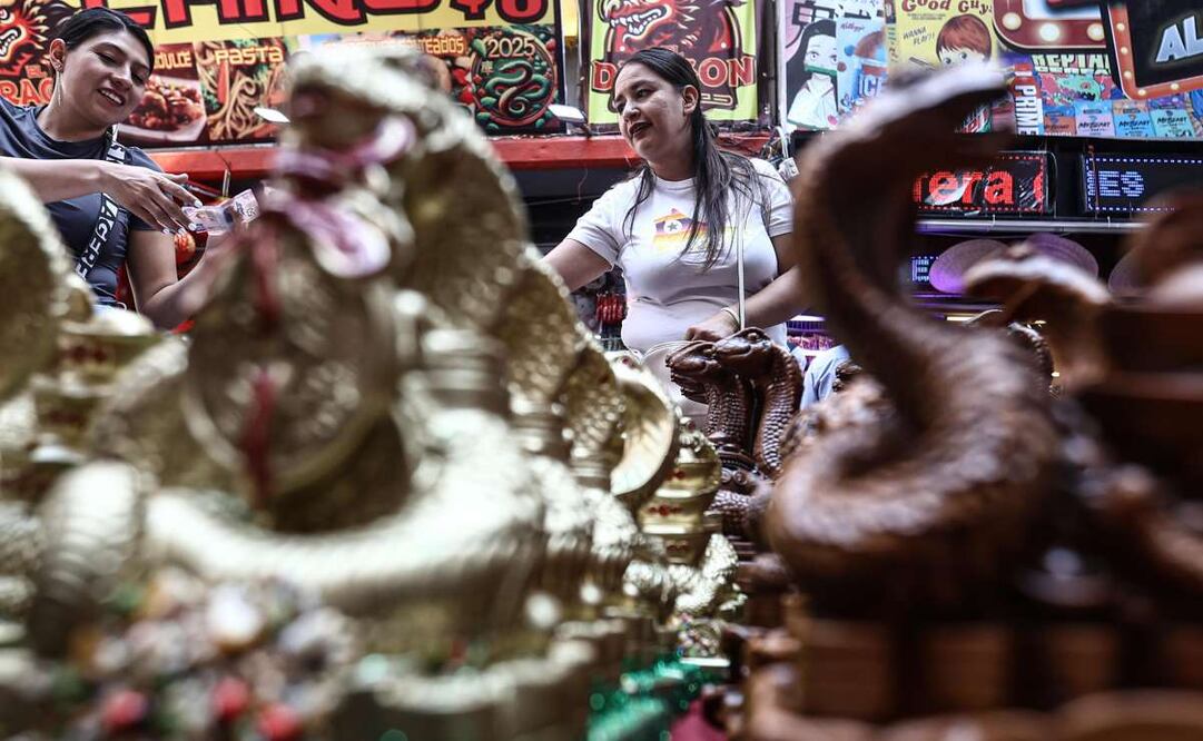 Ambiente de la celebración del año nuevo chino en la calle de Dolores. (29/01/25) FOTOS: Gabriel Pano/El Universal
