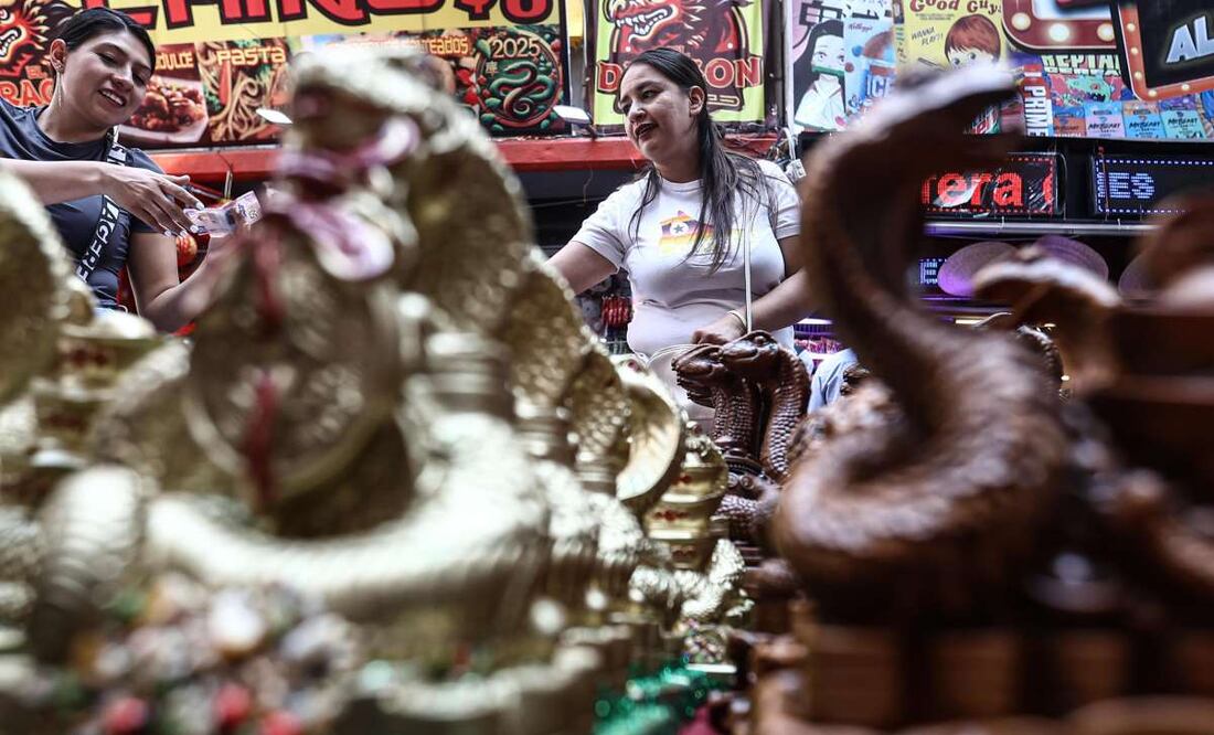 Ambiente de la celebración del año nuevo chino en la calle de Dolores. (29/01/25) FOTOS: Gabriel Pano/El Universal