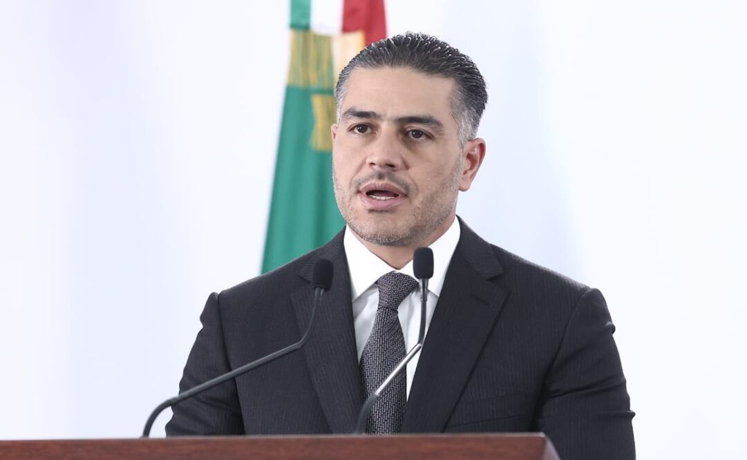 Conferencia del gabinete de Seguridad por envío de 26 narcos a EU. Foto: Gabriel Pano / EL UNIVERSAL