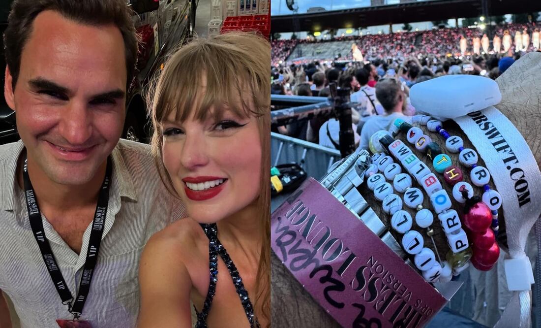 Roger Federer sorprende al declararse fan de Taylor Swift y presume selfie con la cantante