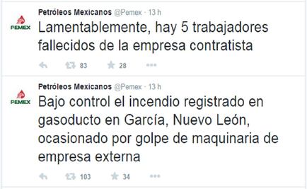 Fire in gas pipe in Monterrey kills five: Pemex