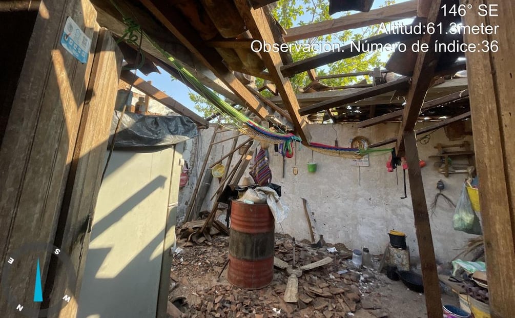 Afectaciones en viviendas del municipio de San Marcos, Guerrero a doce días del sismo de 6.5 grados (14/01/2026). Foto: Especial