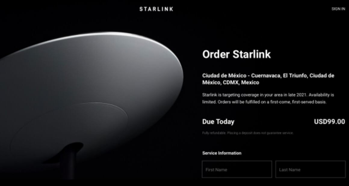 Esto costará el internet de Elon Musk en México