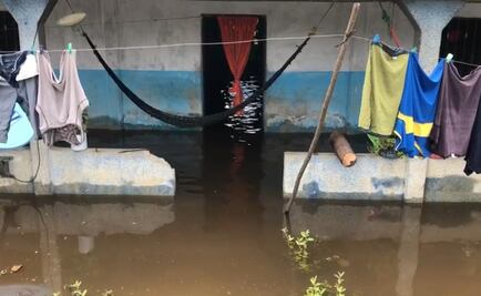 Desbordamiento de río causa daños a 30 viviendas en Chiapas
