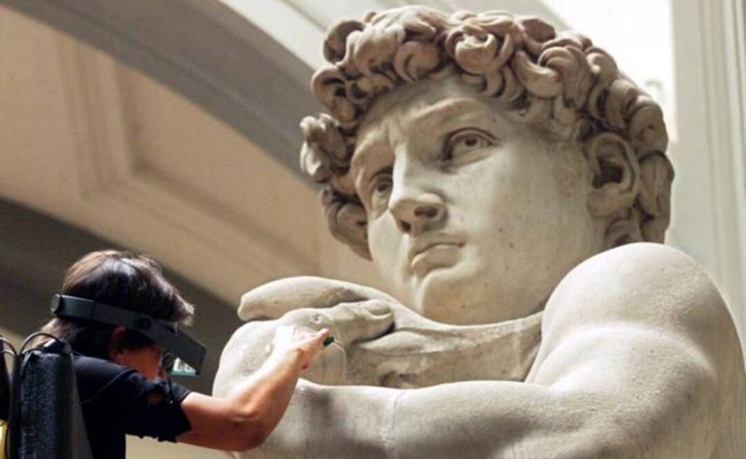 The original sculpture of Michelangelo’s “David” was restored last year. The sculptures featured in this exhibition are replicas from the original masterworks - Photo: Archive/El Universal
