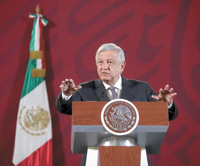 El presidente Andrés Manuel López Obrador pidió al sector empresarial pagar completos los salarios de los trabajadores. Foto: GERMÁN ESPINOSA. ELUNIVERSAL