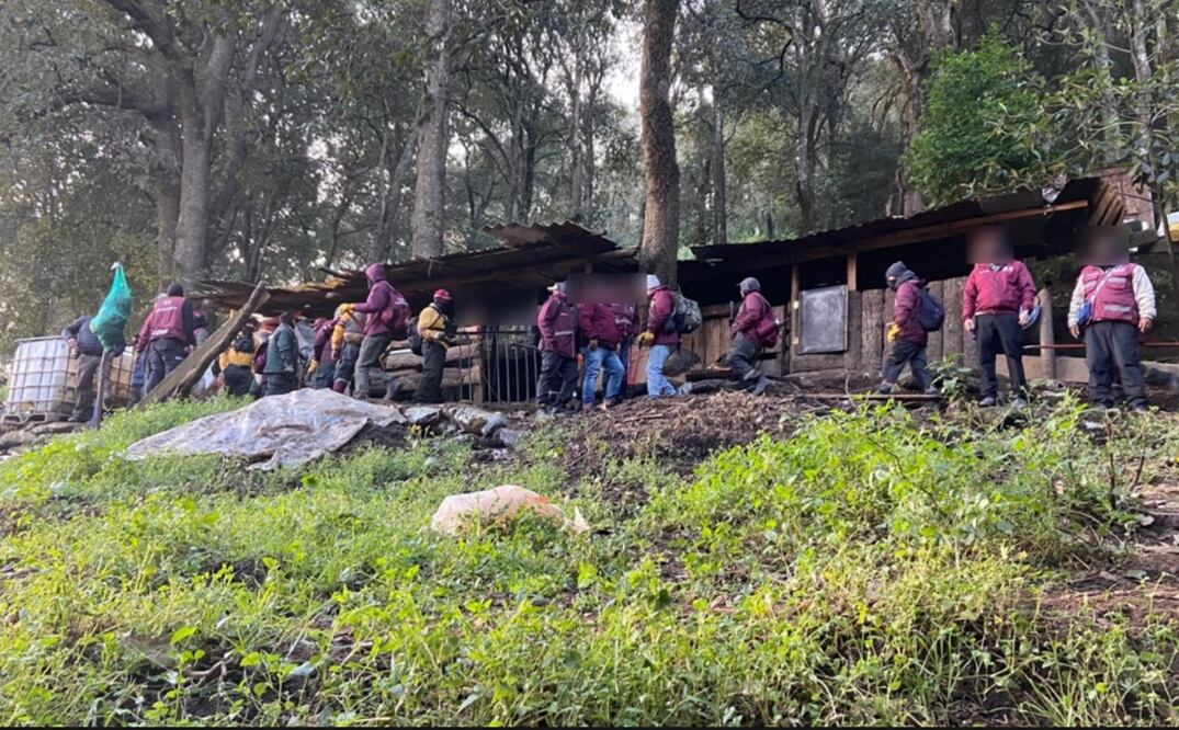 Autoridades del Gobierno de la Ciudad de México llevaron a cabo un operativo en el paraje conocido como “El Rincón”, ubicado en el Ejido de San Nicolás Totolapan, alcaldía La Magdalena Contreras. Foto: especial