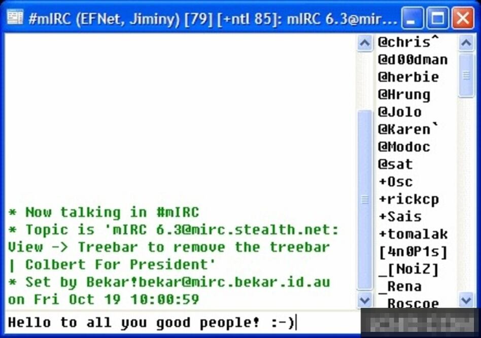 mIRC: No era como tal mensajería instantánea, era más una sala de chat. Sin embargo, permitía el intercambio de archivos como lo hacemos en la actualidad. Además de la interacción grupal contaba con la opción de comunicación privada. Fue muy popular en la década de los 90 con la llegada de Internet a los hogares
Cortesía: Actitudfem.com