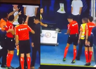 Árbitro es agredido por una botella lanzada desde las gradas en el Espanyol vs Villarreal