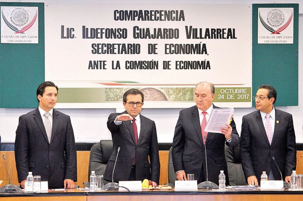 En su comparecencia ante la Comisión de Economía, Ildefonso Guajardo reiteró la postura para reforzar acuerdos comerciales (CORTESÍA)