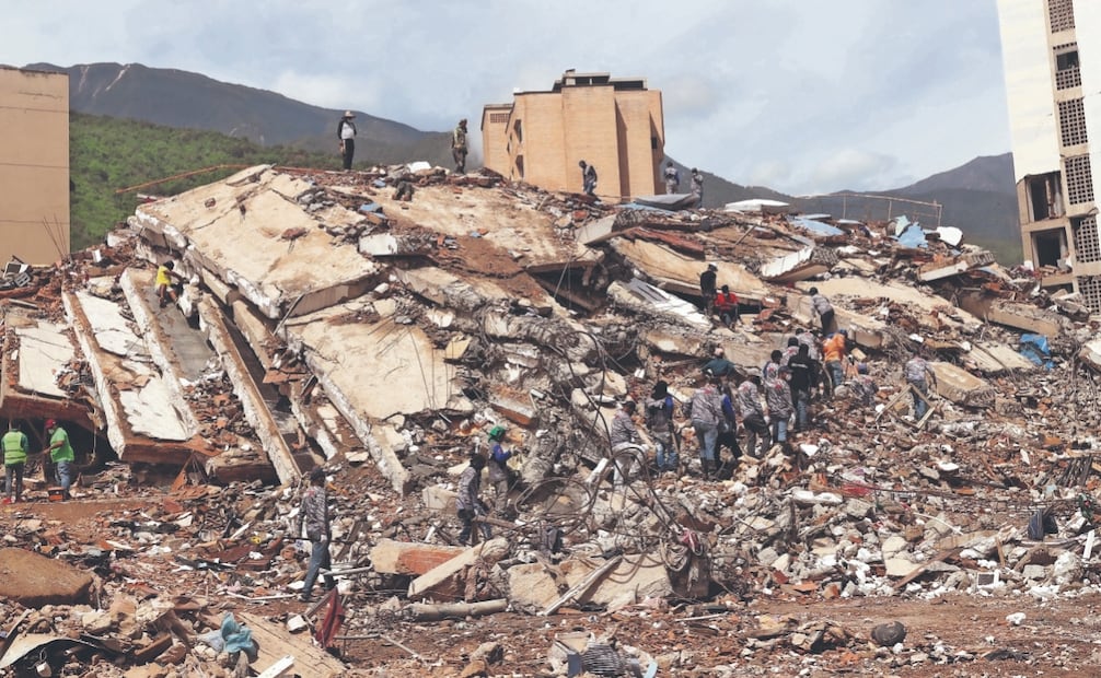 Región de La Guaira, donde se realizan labores de rescate. Foto: EFE