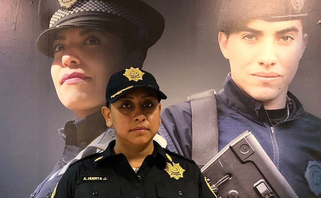 Addy Huerta, policía de la CDMX. Foto: Kevin Ruíz