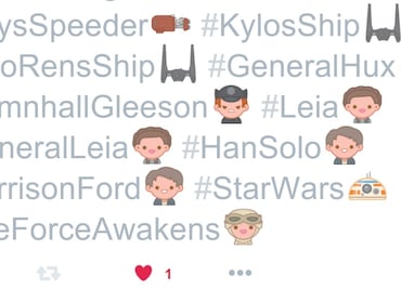 Twitter lanza emojis de Star Wars