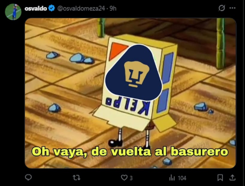 Estos son LOS MEJORES MEMES de la derrota de Pumas contra Toluca
