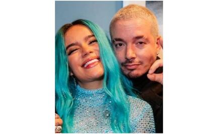 J Balvin felicita a Karol G con foto en la que ambos lucen irreconocibles