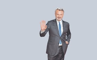 Sam Neill: despiden al caballero de los sets